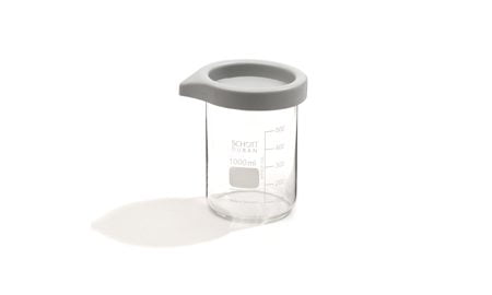 Glass beaker 600ml with lid for S 10 / S 10H