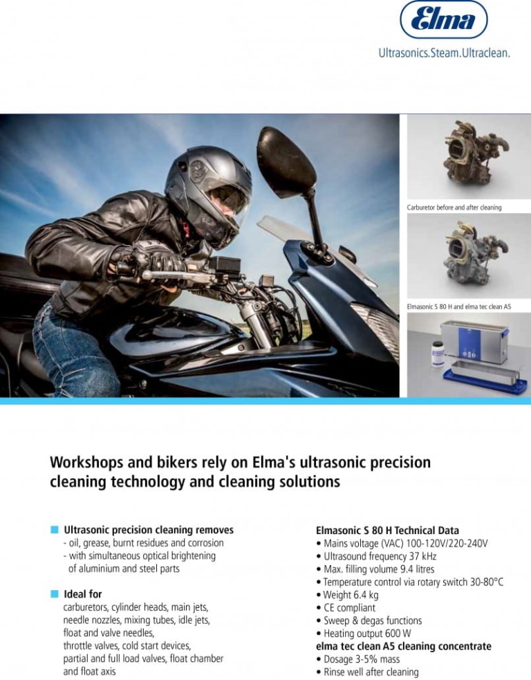 Motorcycle Carburetor Cleaning from Techspan Elma