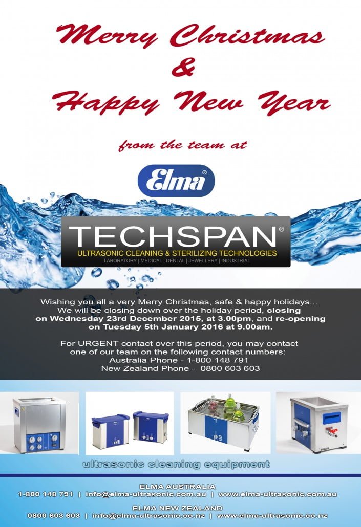 Elma Christmas Shutdown Flyer